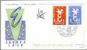 FDC - 1958  BELGIEN - 1958