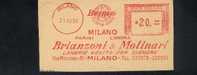 1950 Italia  EMA Metercancel  Affrancatrice    Milano Brianzoni Molinari Textile Tessile - Textil