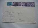 1957 MARCOPHILIE LETTRE DES ETATS UNIS:NEW-YORK POUR AX-LES-THERMES ARIEGE 09  FRANCE AIR MAIL - Storia Postale