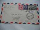 1956 MARCOPHILIE LETTRE DES ETATS UNIS:PHILADELPHA  POUR AUZEVILLE PAR CASTANET HTE GARONNE 31 FRANCE AIR MAIL - 2c. 1941-1960 Briefe U. Dokumente