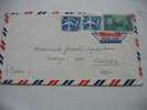 1950 MARCOPHILIE LETTRE DES ETATS UNIS USA :CHICAGO POUR CASSEYRE PAR CLELLES ISERE 38 / FRANCE /AIR MAIL - 2c. 1941-1960 Briefe U. Dokumente