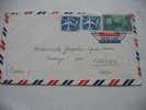 1950 MARCOPHILIE LETTRE DES ETATS UNIS USA :CHICAGO POUR CASSEYRE PAR CLELLES ISERE 38 / FRANCE /AIR MAIL - 2c. 1941-1960 Cartas & Documentos