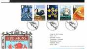 2003 Pub Sign GB FDC First Day Cover - Ref B142 - 2001-2010. Decimale Uitgaven