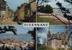 CPSM. FOUESNANT. RUE DE CORNOUAILLE. LA PLAGE DU CAP COZ. PLAGE BEG MEIL. CHAPELLE STE ANNE. DATEE 1967. - Fouesnant