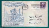 LAUNCHING OF THE U.S.S. NEW ORLEANS - 1933 USA COVER From NAVY YARD St. - NY To CHICAGO - Maritime