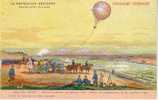 Aviation - Ballon Captif Militaire, S'élevant Au-dessus D'un Champ De Manoeuvre Et Qui Permet D'examiner Le Mouvement .. - Fesselballons