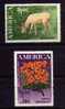 AMERICA UPAEP MNH STAMP Animal Mammal Elk Flowers Deer - Wild