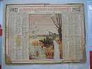 ALMANACH DES POSTES &TELEGRAPHES 1937 CHASSE A LA SARCELLE  ETAT MOYEN VOIR SCANN PAS FACILE A TROUVER COMPLET AU VERSO - Grossformat : 1921-40