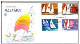 England Great Britain 1975 FDC Sport Sailing - 1971-1980 Decimale  Uitgaven