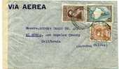 1943   Air Letter To USA  US Censor Tape - Covers & Documents