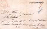 C-V006/ KANADA -  St. Thomas UC 1840. Taxe 9 Bzw. 6 Cents  To N.Y.(mit Textinhalt) - ...-1851 Prephilately