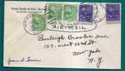 USA - VF AIR MAIL COVER - PRESIDENTIAL ISSUE - From ELMORE, MINNESOTA To NY - ADVERT From ZENTZ RADIO & Elec. Service - Briefe U. Dokumente