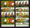 Burundi 1974, 100° Des U.P.U., A 346/53 + Non Dentelé Neuf - Unused Stamps