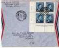 Can058/ KANADA -  Plate Block Georg VI 1952 Zu 5 Cents, Nach Copenhagen, Dänemark - Briefe U. Dokumente