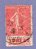 FRANCE TIMBRE N° 199 OBLITERE PUBLICITE SPHERE IMPRESSION DEFECTUEUSE - Used Stamps