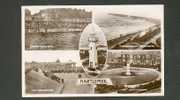 HARTLEPOOL LIGHTHOUSE, PROMENADE, POOL, CLIFF GARDENS, VINTAGE POSTCARD - Autres & Non Classés