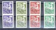 FRANCE, PRECANCEL STAMPS COQ FROM 1959 IMPERFORATED, UNUSED MNH ** - Unclassified