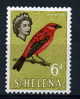 St  Helena    1961   6d  Red, Sepia  And Light Yellow Olive - Sainte-Hélène