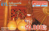 Laos, 50.000 Kip, P-Phone By ETL Mobile. 2 Scans - Laos