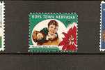 Vignette  Boys Town  Nebraska 1955 - Unused Stamps