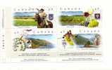 Timbres  Neufs Du Canada  Les Routes Panoramiques: Route Des Vins , Rout 99(ski), Route 34( Cavalier)... - Unused Stamps