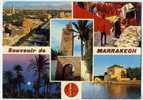Maroc--MARRAKECH---Souvenir De Marrakech Et Vues Diverses De La Ville,cm N° 337 éd Maroc Color - Marrakech