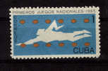 CUBA     N°872 **    Natation - Schwimmen