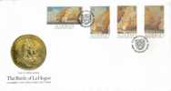 NAVI / SHIPS / SCHIFFE -  FDC  1992  -  Battle Of La Hogue 4v  -  ALDERNEY - Schiffahrt