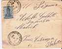 Arg065/  ARGENTINIEN - San Martin 12 Cents, Einzelfrankatur, Italien 1922 - Lettres & Documents