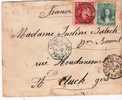 Arg100/  ARGENTINIEN - Franz. Schiffslinie Nr. 1 1891. Mischfrankat.  3 + 5 Centavos - Briefe U. Dokumente