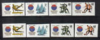 XP255 - UNGHERIA , Emissione Sportiva Serie  N. 1455/58 DENTELLATA E NON  ** - Unused Stamps
