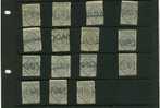 TIMBRES STAMPS FISCAUX UTILISES EN GRANDE BRETAGNE & COLONIES ANGLAISES DIVERSE OBLITERATIONS / RESTES SUR LEUR SUPPORT - Revenue Stamps