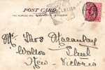 S-Au012/  Karte, Larcs Bay 1908, Ship Letter, Engl. Marke RRR  P And O Line (SS Mongolia) - Brieven En Documenten