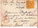 NSW090/ 8 Pence-franking Via USA Nach France 1898. Due 1 ½ D. - Lettres & Documents