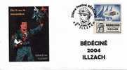 BEDECINE 2004 ILLZACH : Albert WEINBERG & Dan COOPER Enveloppe Spéciale + Flamme + Cachet Temporaire 03 - Cómics