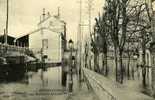 MAISONS ALFORT .  LA GARE . CRUE DE LA SEINE -JANVIER 1910. - Maisons Alfort