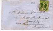 Qld015/ Nummer-Stempel 87, (Ipswich) 1867 (Brief, Cover , Lettre) - Cartas & Documentos