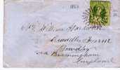 Qld015/ Nummer-Stempel 87, (Ipswich) 1867 (Brief, Cover , Lettre) - Storia Postale