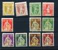 Suisse Zumst 101-103 108-115 Cote 429 Francs  Neuf Charnière Ou Regommé - Unused Stamps