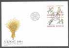 1984 Julpost Birds Oiseau Vogels Fauna 1289/92 - FDC