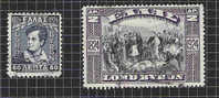 GRECE, GRIECHENLAND ELLAS, 192, BYRON MI 297-298 @ - Used Stamps