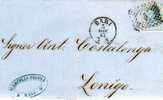 SS2 - REGNO , 20 Cent N. 26 Da Bari 3/12/1867 - Marcophilia