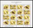 1995 MACAO PRIZE BIRDS SHEETLET OF 4SETS - Hojas Bloque