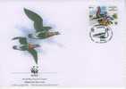 W0024 Bernache A Coup Roux Branta Ruficollis Ukraine 1998 FDC Premier Jour WWF - Gansos