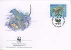 W0732 Langouste Panulirus Penicillatus Kiribati 1998 FDC Premier Jour WWF - Crustacés