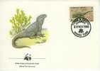 W0465 Iguane Cyclura Carinata Turks Et Caiques 1986 FDC Premier Jour WWF - Andere & Zonder Classificatie