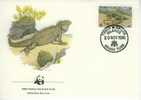 W0466 Iguane Cyclura Carinata Turks Et Caiques 1986 FDC Premier Jour WWF - Andere & Zonder Classificatie