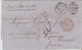 VIC152 / Unfrankiert 1855 Nach  Frankreich.Taxiert  20 Centimes - Storia Postale