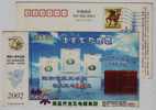 Energy Saving Refrigerator,nano Technology,China 2002 Nanchang Qiluowa Electrical Apparatus Advertising Pre-stamped Card - Electricidad