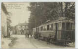 D 971 /CPA    MONTLUEL  (ain)  PLACE DES TILLEULS  ARRET DU TRAMWAY - Montluel